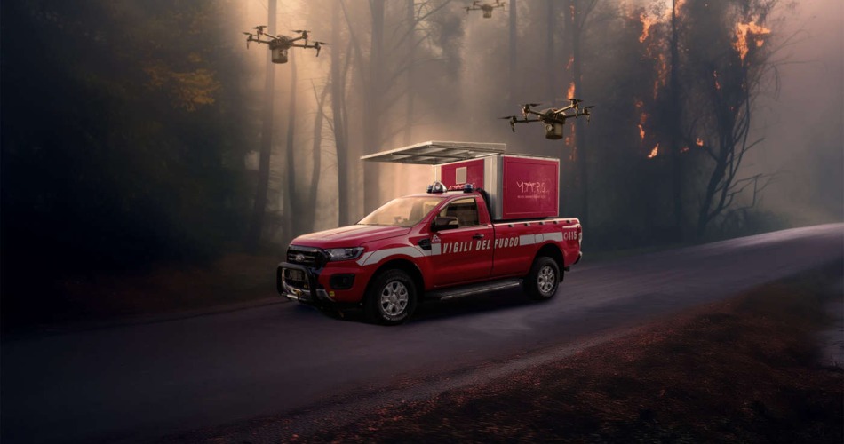 Inspire: dalla tecnologia spaziale ai droni antincendio